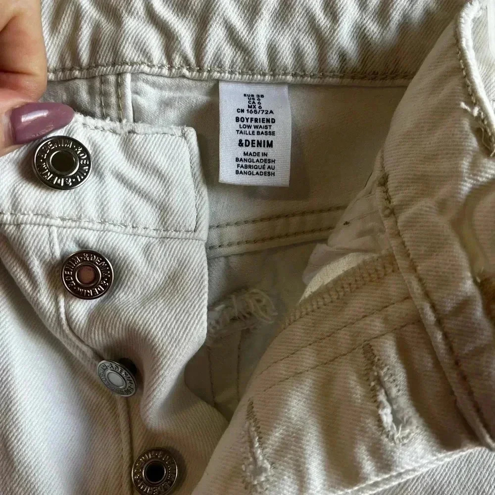 Denim & Denim button fly ankle jeans for women - Picture 3 of 4